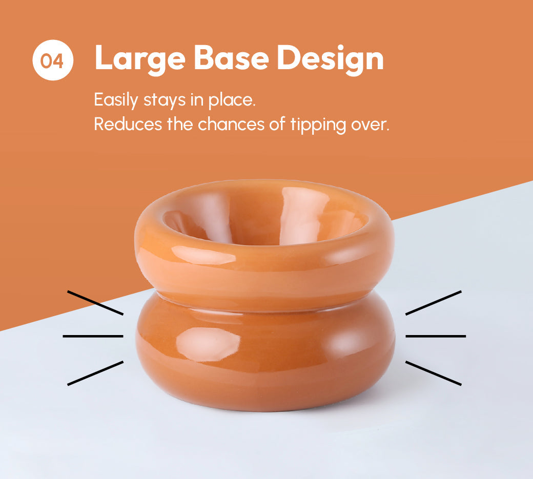 Soufflé Futternapf – Bernstein-Orange