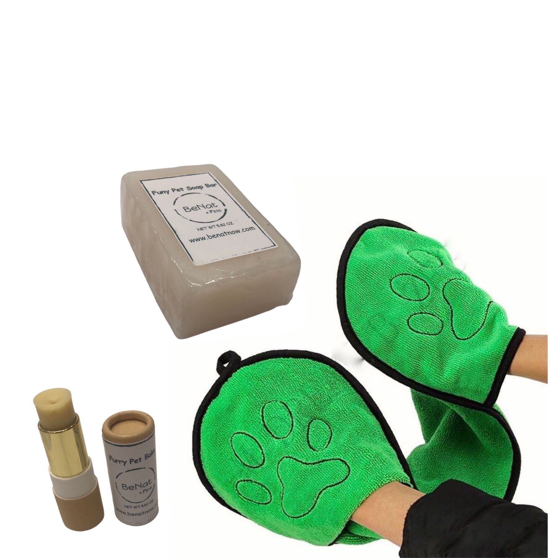 BeNat Pets - 3er-Set Haustierpflege-Bundle