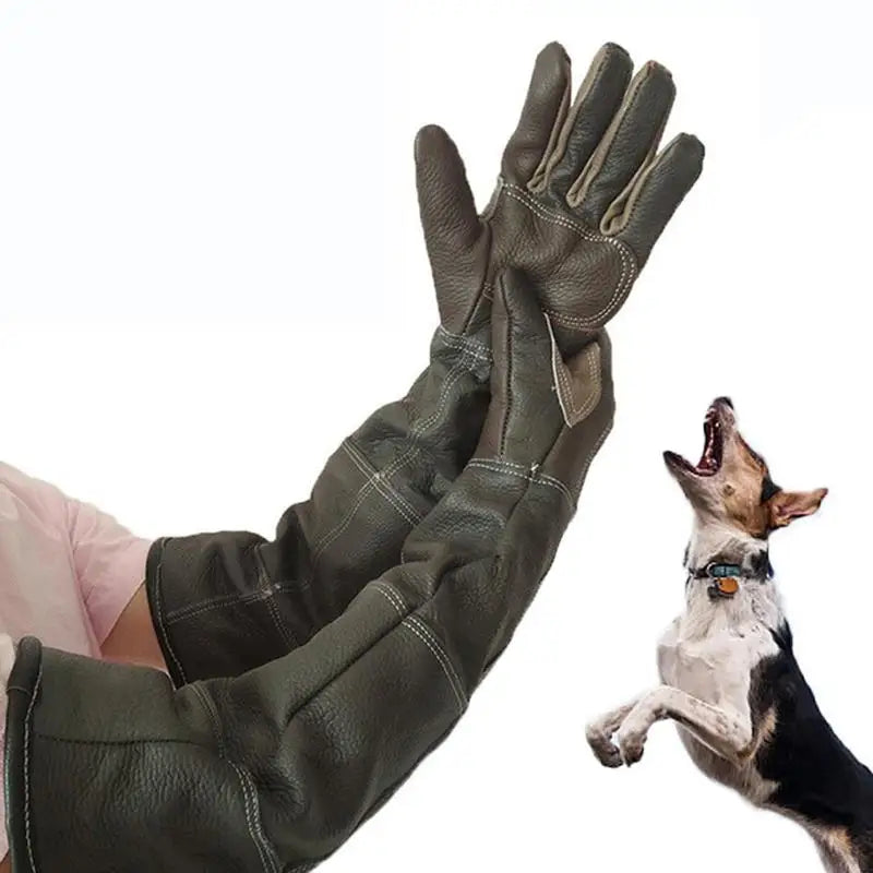 Profi-Schutzhandschuhe aus verdicktem Rindsleder – 60 cm Lang