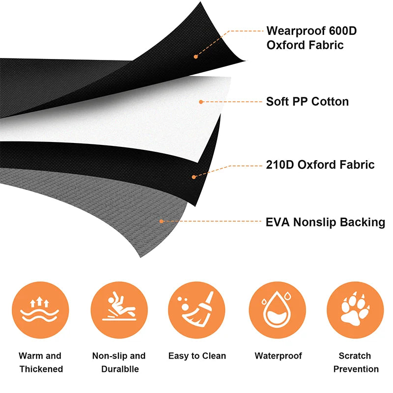 Wasserdichte Hundematte fürs Auto – Rückbank-Schutz & Hängematte für Hunde aller Größen