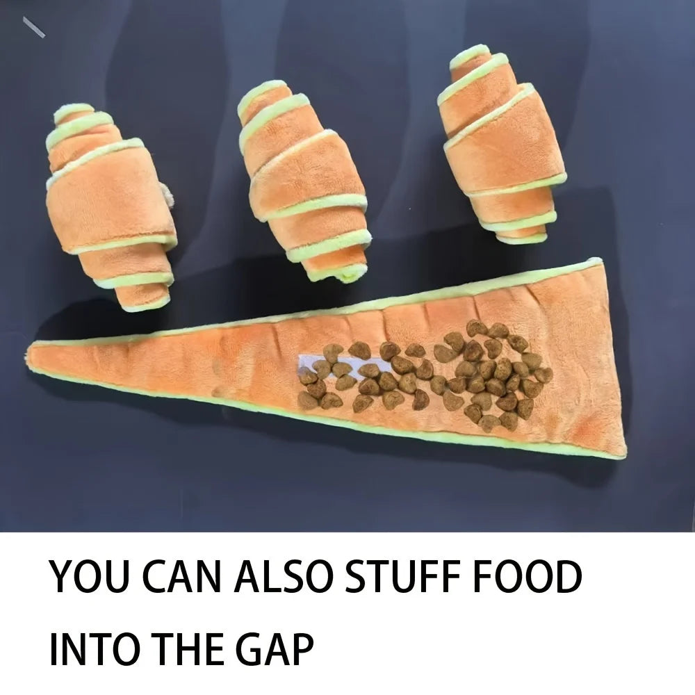 Interaktives Hunde-Spielzeug aus Fleece – Snuffle-Matte & Leckerli-Spender in einem