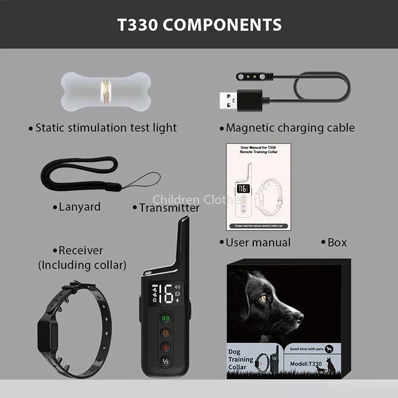 Elektronisches Hundetrainingshalsband – Wasserdicht & Wiederaufladbar mit Fernbedienung
